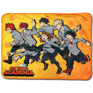My Hero Academia Group Run Scene Sublimation Throw Blanket - BUCKET POPCORN